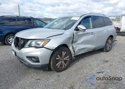 2018 Nissan Pathfinder Sv из США, поврежденный, VIN 5N1DR2MM7JC612949